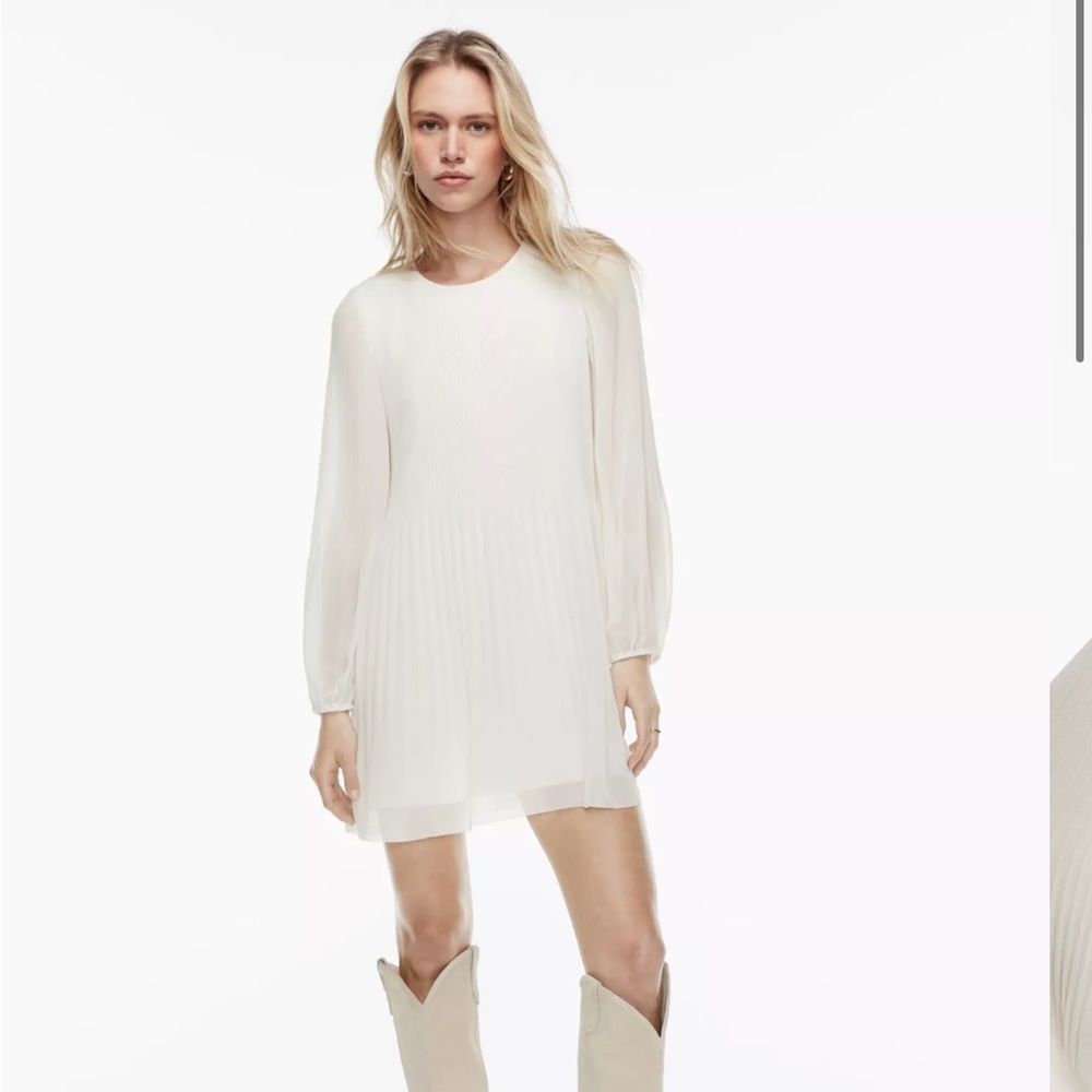 Wilfred daydreamer mini dress in Tapioca yellow